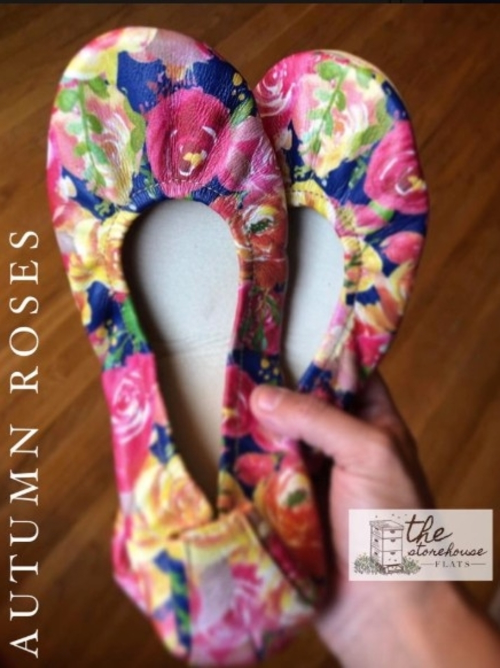 Storehouse Flats Autumn Roses *Brand New*